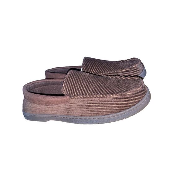 Dearfoams Men’s Moccasin Corduroy Indoor/Outdoor Slippers NWT Size Small (7-8) - Picture 2 of 6